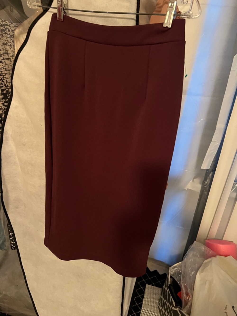 Halogen Wine Pencil Skirt